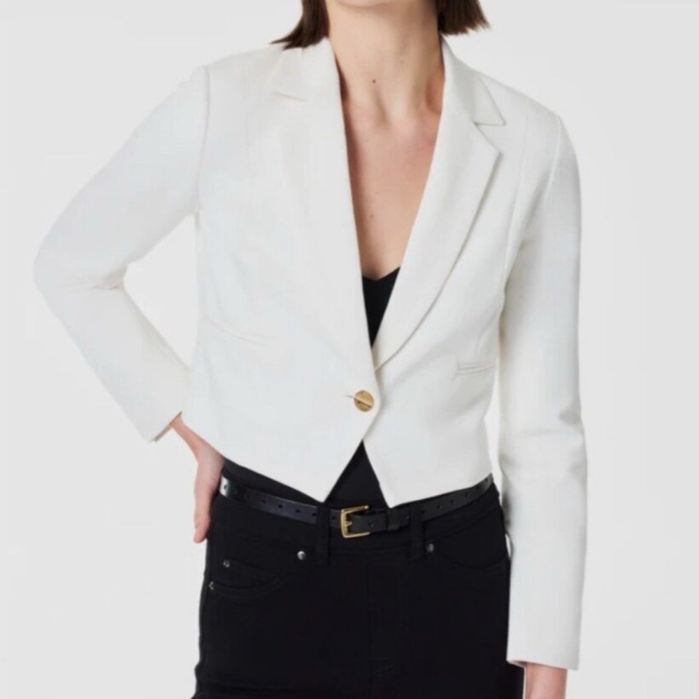 NWT Spanx Ponte Crop Blazer Sz S, Powder Color